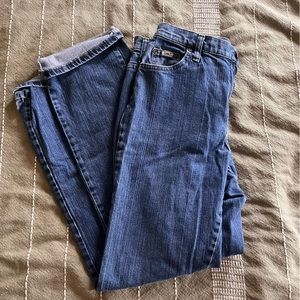 Lee relaxed straight jeans - size 8 Long